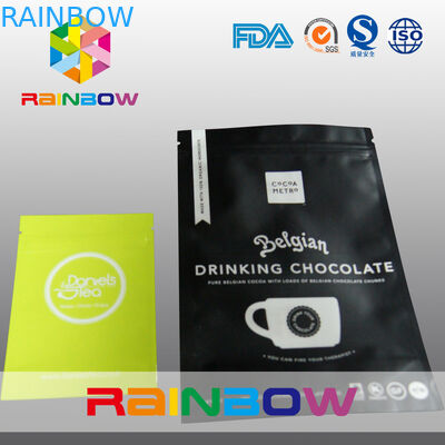 De vlakke drie partijen verzegelden mylar folieritssluiting met hangegat