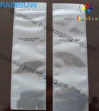 Van de de Verbindingsfolie van de ritssluitings Witte Boom Zij de Zakzak die met Scheurinkeping wordt gelamineerd