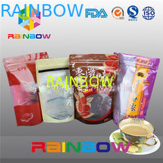 Kraftpapier-Document Snackzak Verpakking voor Rundvlees Schokkerig met Ritssluiting, de Foliezak van de Voedselrang