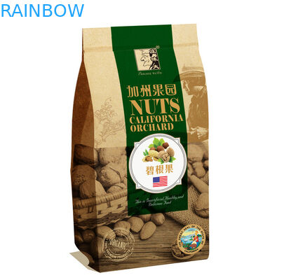 Bruine Aangepaste Document Zakken, het Document van Kraftpapier van de 150 Gramsnack Lolliezakken