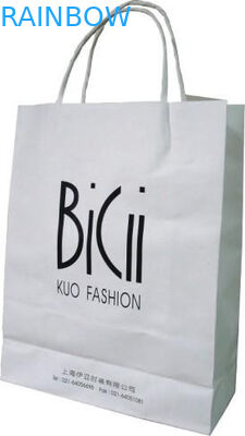 Embleem Gedrukte het Winkelen Document Zak die Wit Opnieuw te gebruiken Gram 110 verpakken