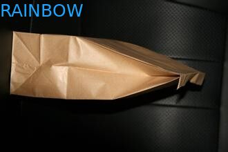 De bruine Embleem Gedrukte Aangepaste Document Zakken, halen Tribune op Zak weg