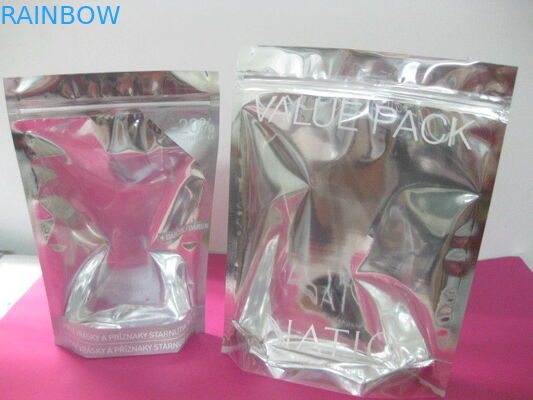 Ritssluitings Hoogste HUISDIER/PE Kosmetische Verpakkende Zak Rekupereerbaar met Duidelijke Voorzijde