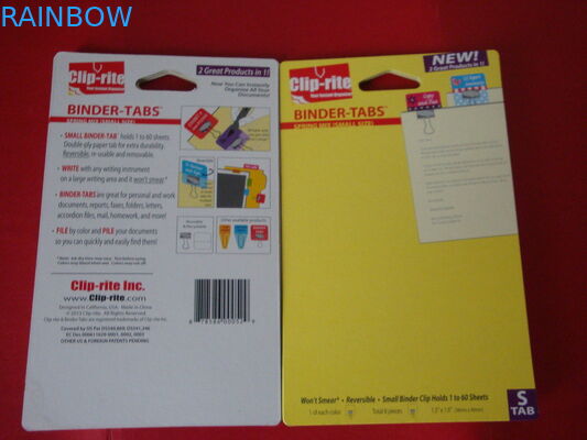 Hangt de Verpakkende Euro van de kleurrijke Blaarkaart Gat voor Schaarverpakking