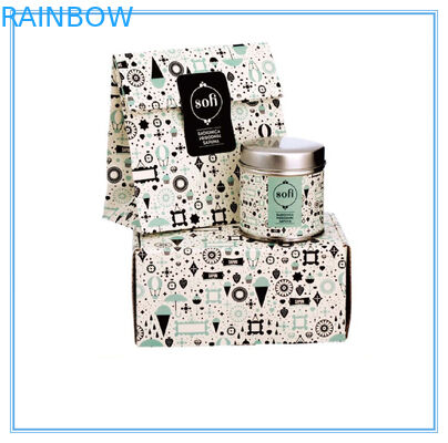 Manier Vouwbare Document Vakje Verpakking voor Zeep/Juwelen met Deksel