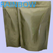 Douane Glanzende Aluminiumfolie die Gouden Tribune OMHOOG met Ritssluiting verpakken