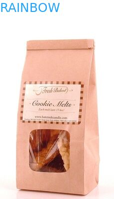 Ontruimen de roze Aangepaste Kraftpapier-Document Zakken Venster en Tinband voor Voedsel