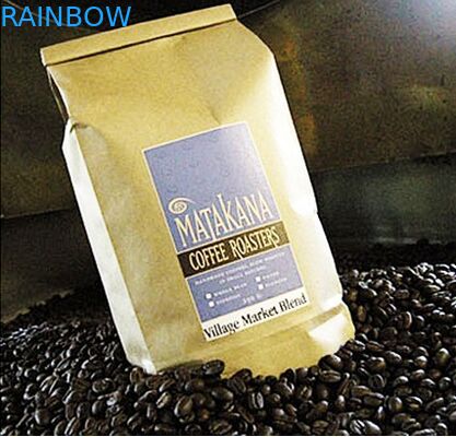 Gouden Hoekplaat Zijkraftpapier Aangepaste Document Zakken, de Koffieboon van de Tinband Verpakking