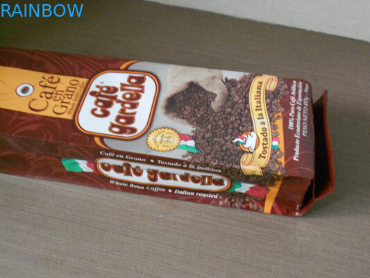 Steen van de de Boon beëindigt de Verpakkende Zak van de aluminiumkoffie Bruine Foliezak