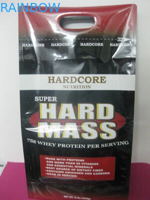 Gedrukte Zijhoekplaat Plastic Zakken die, de Koffieboon van het Stempelgat Verpakking verpakken