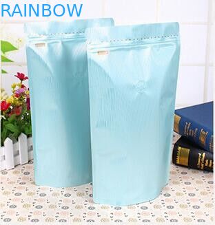 aangepaste Aluminiumfolie reclosable tribune op koffiezakken 250g