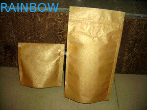 Eindigt de ritssluiting Gelamineerde de Zak Gouden Tribune van Aluminiumfolie Volledige PrintingPlastic op Steen