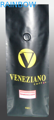 De zilverachtige Vacuümverbindingstheezakjes die Steen verpakken beëindigen omhoog Tribune met het Ontgassen van Klep