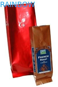 De gelamineerde Theezakjes die van de Bodemhoekplaat Ritssluitings Kleurrijke Gedrukte Steen verpakken eindigen