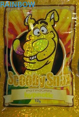 Glanzend Kruiden het Hologram Geel Welriekend mengsel van gedroogde bloemen en kruiden van Scooby Snax van de Wierookzak 10g