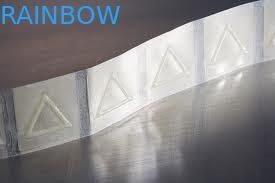 De rekupereerbare Duidelijke Driehoek krimpt de Tastbare Waarschuwing van Kokeretiketten voor Blindman/Stickers