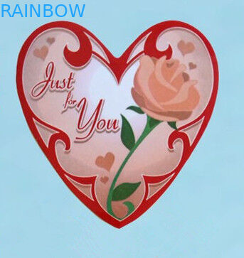 Het Notitieboekje Zelfklevende Sticker van de hartvorm met Beeldverhaalpatronen