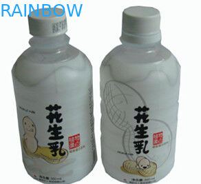 De de Flessenhitte van de pindamelk krimpt Koker etiketteert Gedrukte Melk, Wit Pvc