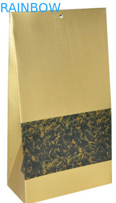 Het Document van douane Klassieke Kraftpapier Verpakking voor Theezakjes, Vlakke Bodem