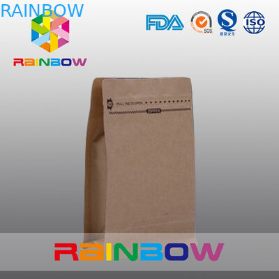 Aangepaste Natuurlijke Pakpapierzakken voor Rundvlees Schokkerige Verpakking