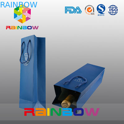 De wijnfles paste Document Zakken/Douane Gedrukte aan Kraftpapier-Document Zak met Embleemdruk