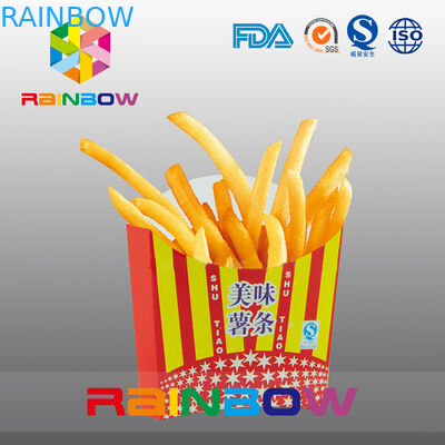 Biologisch afbreekbaar haal beschikbare document vakje friet verpakking weg