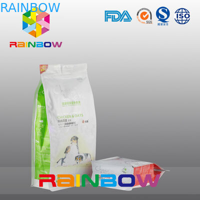 Vochtbestendige Vlakke het Voedsel voor huisdierenzak van de Bodemhoekplaat/Hondevoer Verpakkende Zak