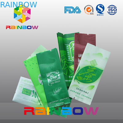 Vochtbestendige Zijhoekplaattheezakjes die met Groene Scheurinkeping verpakken,