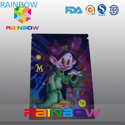 5g OMG Drie de Zij Verpakkende Zak van de Verbindings Kruidenwierook met Ritssluiting