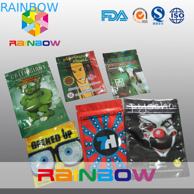 Drie Zijverbindings Kruidenwierook Verpakking/de Ritssluitingszak van het Kruidwelriekend mengsel van gedroogde bloemen en kruiden