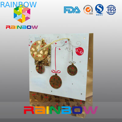 De luxe drukte Vlakke Bodem Aangepaste Document Zak met Drawstring voor Gift