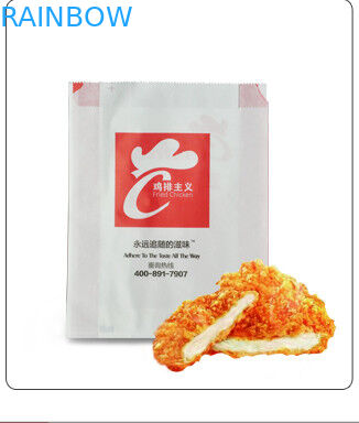 De witte Aangepaste Document Zakken voor Gebakje en Kaastoost Verpakking, halen Zak weg