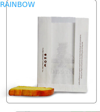 De witte Aangepaste Document Zakken voor Gebakje en Kaastoost Verpakking, halen Zak weg