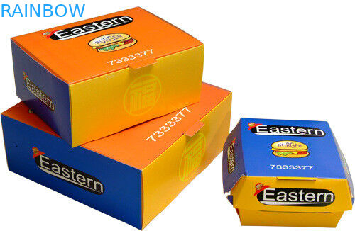 Premiiumdocument Vakje Verpakking met Douane Gedrukt Ontwerp voor Snel Voedselrestaurant