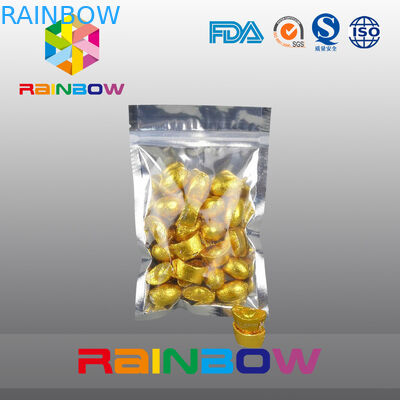 100g snackzakken die de Voor Achterfolie van Transprent met Ritssluiting verpakken