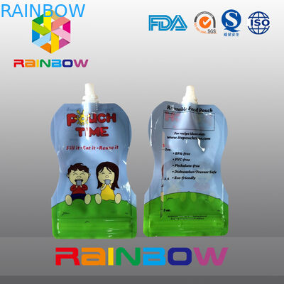 Vrij type 5 Oz-Tribune op Zak Verpakking voor Babay-Voedsel met Ritssluiting Reclosbale