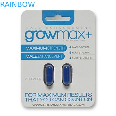 Douane Gedrukte het Hangen Document Kaart Verpakking voor Mannelijke Verhogingsstimulans met Twee Gaten