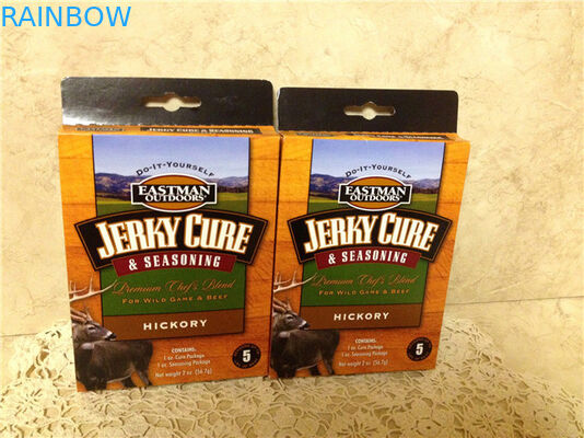 Embleem Gedrukte Document Vakje Verpakking voor Kruiden, Smaakstofdocument Vakje Pakketten met Hange-Gat