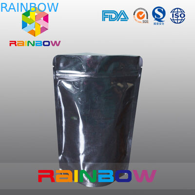 Aangepaste Gedrukte Aluminiumfoliezak Verpakking voor Eiwit Zwart Poeder,