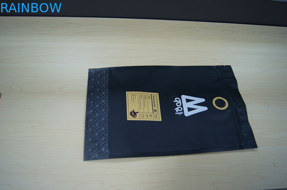 Moyee Plastic Zakken die Steen Zwarte Tribune op Zak met de Zak van de Klepkoffie verpakken