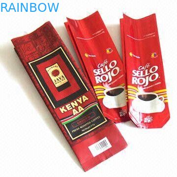 Verpakkende de Zakken Plastic Theezakjes die van de koffieboon voor Koffie, Vierkante Bodemzakken verpakken