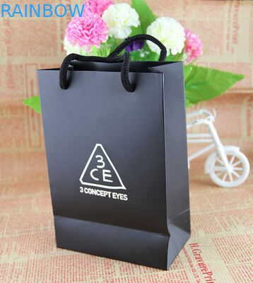 De douane ontwierp Groene Kraftpapier-Document Zakken met van de Katoenen de Verpakkende Zak Handvatthee