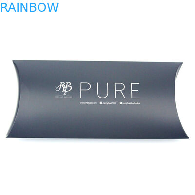 Glanzende Zwarte het Document van de Haaruitbreiding Vakje Verpakking met Gedrukt Embleem, Verleende Douane de Dienst