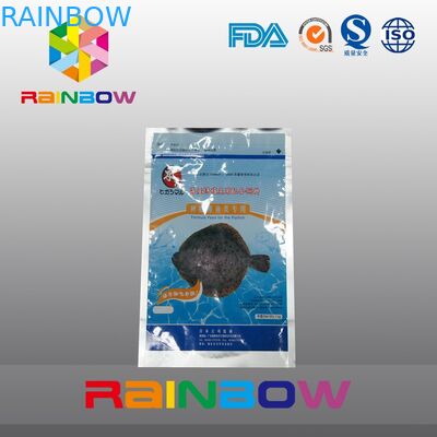 De Zak die van het aluminiumfolie1kg Voedsel voor huisdieren met Ritssluiting de Zakken van het Visserijaas opstaat