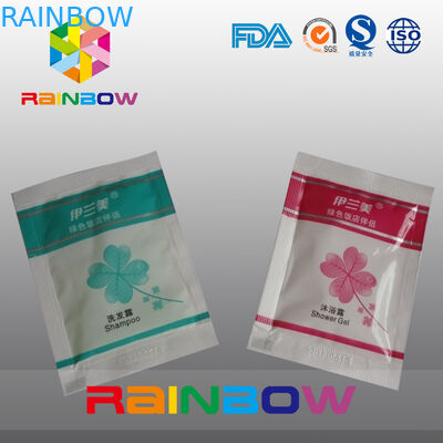 Plastic beschikbare de verbindingszakken van de shampoo verpakkende greep met scheurinkeping