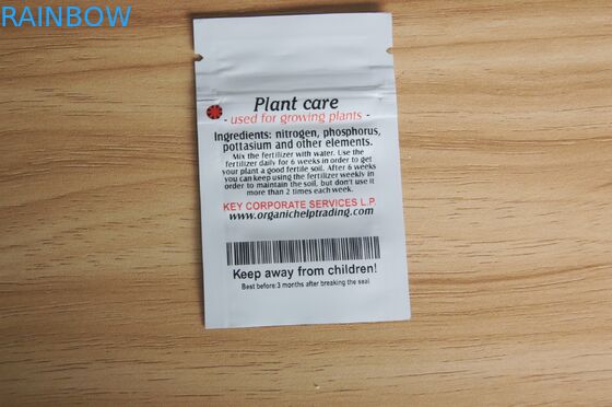 Glanzende Witte Kleine Ritssluitingsmeststof die het Plastic Zelfkostuum van Verbindingszakken voor het Kweken van Installaties verpakken