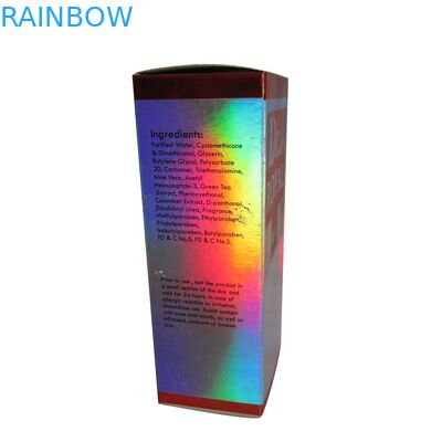 Het Document van Pinted van het douaneembleem Vakje Verpakking voor Schoonheidsmiddelen/Glanzende Schoonheidsmiddelenvakje Verpakking