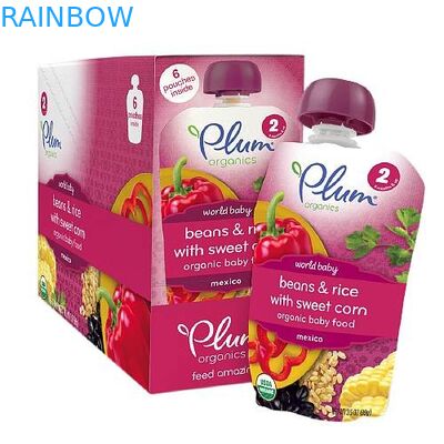 Zelf Bevindende Plastic Zakken die van de de Yoghurt Verpakkende Baby van Spuitenzakken het Voedselzakken verpakken