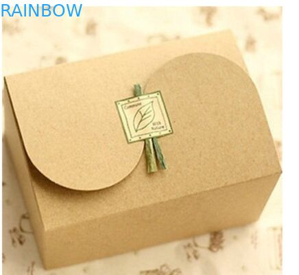 Duidelijk Bruin Kraftpapier-Document Vakje voor Gift Verpakking, Aangepaste Druk