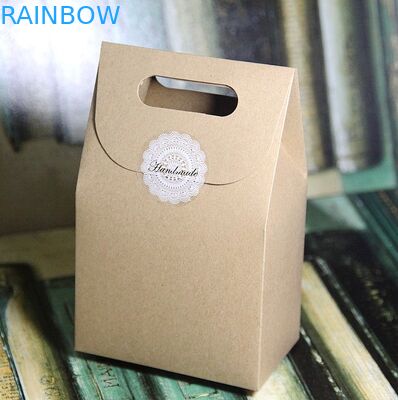 Duidelijk Bruin Kraftpapier-Document Vakje voor Gift Verpakking, Aangepaste Druk